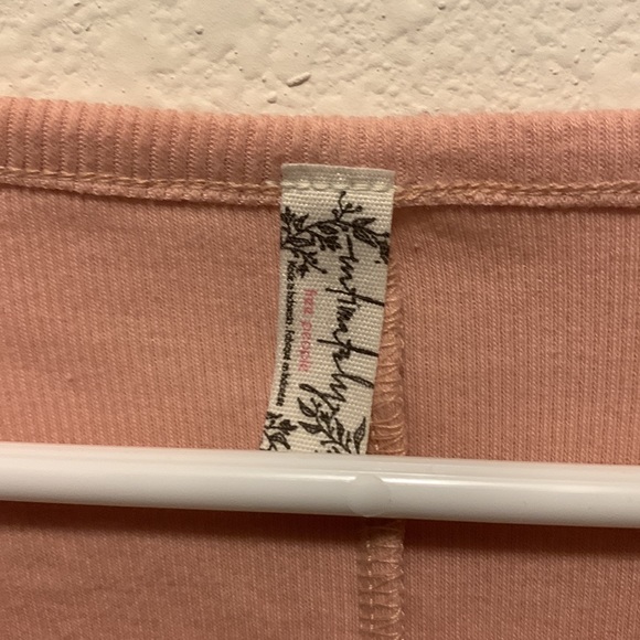 NWT free people pink long sleeve shirt size small - Picture 4 of 5